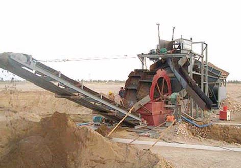 水輪洗沙機(jī)工作場(chǎng)